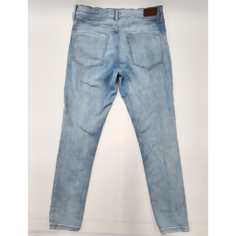Expess Skinny Mid Rise Jeans Womens 10 Light Faded Wash
